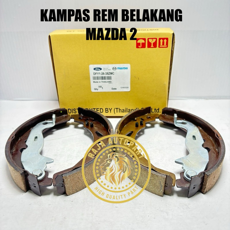 KAMPAS REM BELAKANG MAZDA2 MAZDA 2 THAILAND BRAKE SHOE RR REAR