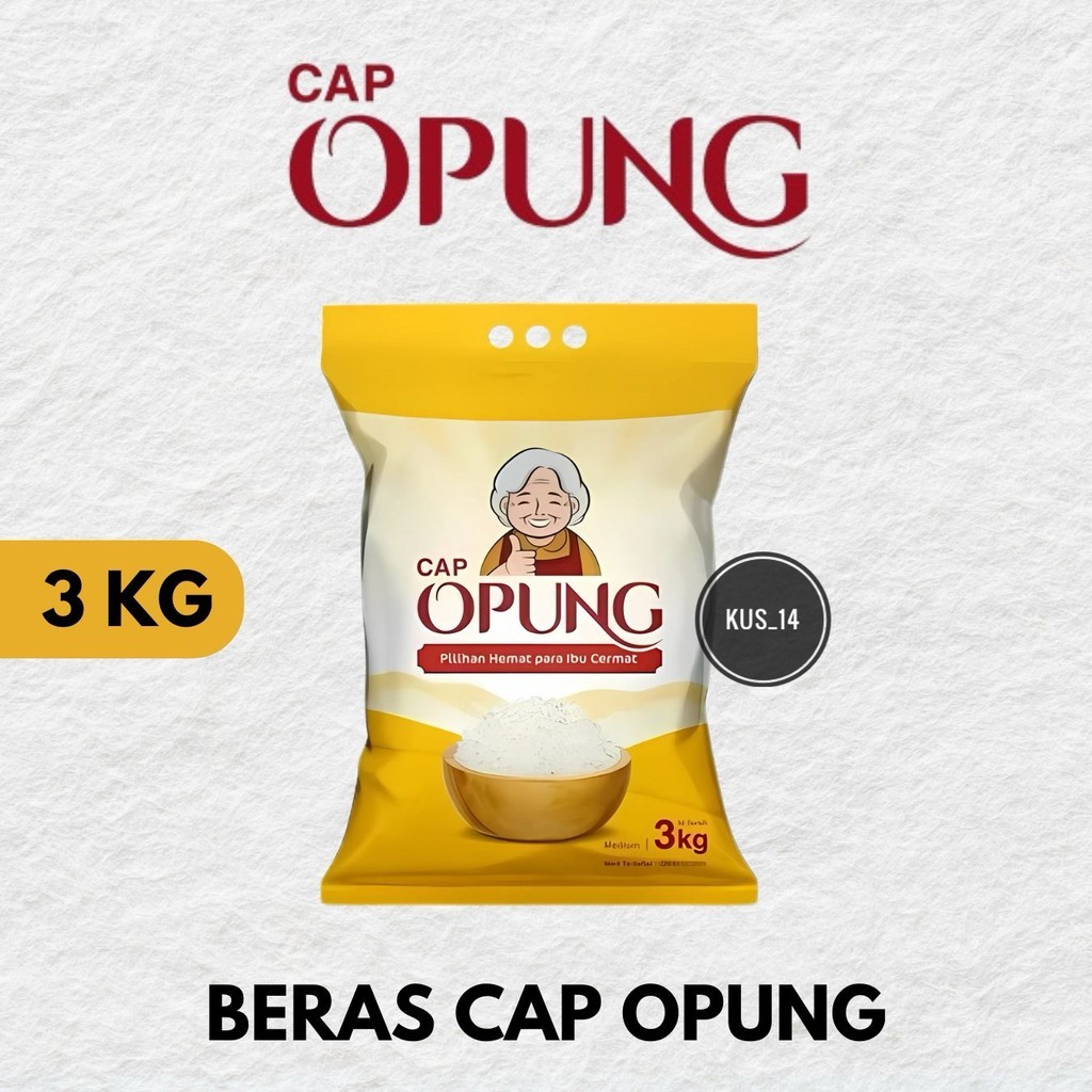 

Beras Pulen Premium 3Kg Cap Opung | Beras Bersih Enak
