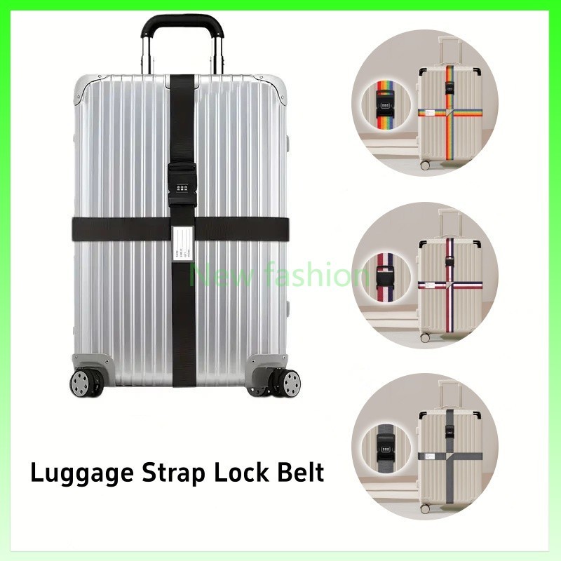 Luggage Strap Lock Belt / Pengikat Silang Koper / Luggage Strap Belt koper / Tali Pengikat koper pen