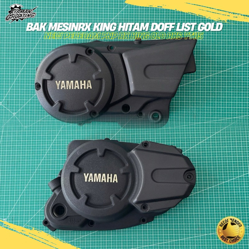 BAK MESIN RX KING NEW HITAM DOFF POWDER CHOATING LIS GOLD NON ORIGINAL BERKUALITAS PREMIUM(Sepasang)