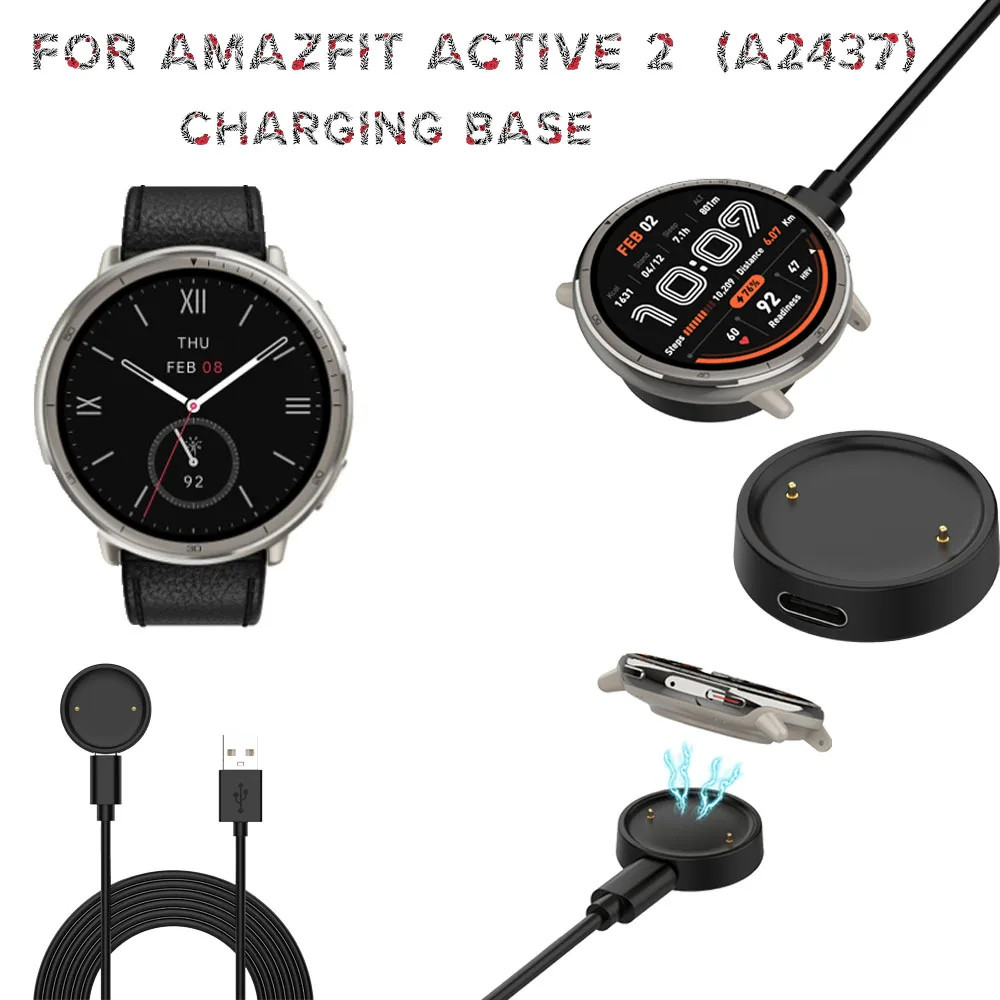 Kabel Charger Amazfit Active 2 Cable Charger Magnetic For Amazfit Active 2
