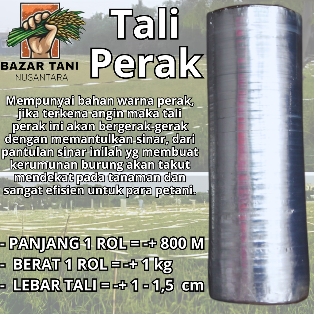 Tali perak pengusir burung pipit sawah benang pengusir burung tali kelip kelip