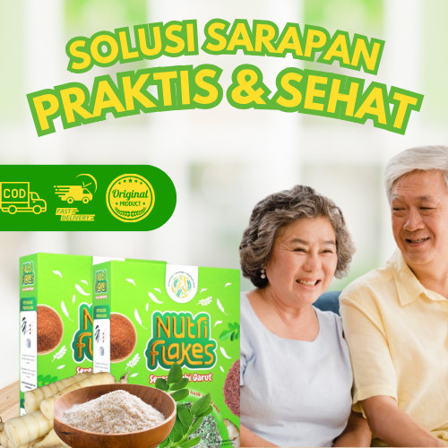 

NUTRIFLAKES MINUMAN SERAT UMBI GARUT BANTU MERINGANKAN GEJALA MAG DAN MENYEMBUHKAN GERD