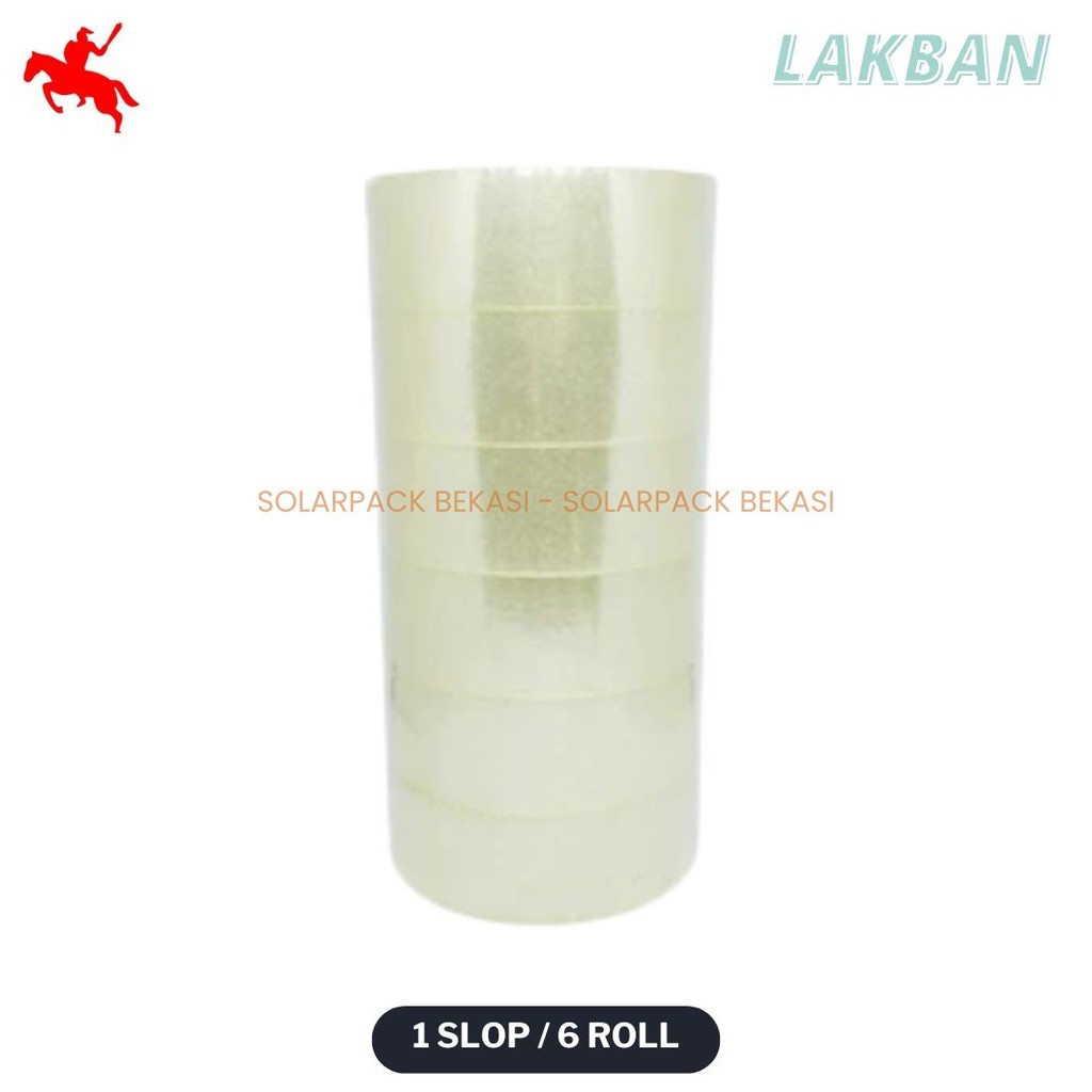 

Lakban OPP Tape / Lakban Bening KSATRIA Tape (1 Slop / 6 Roll)