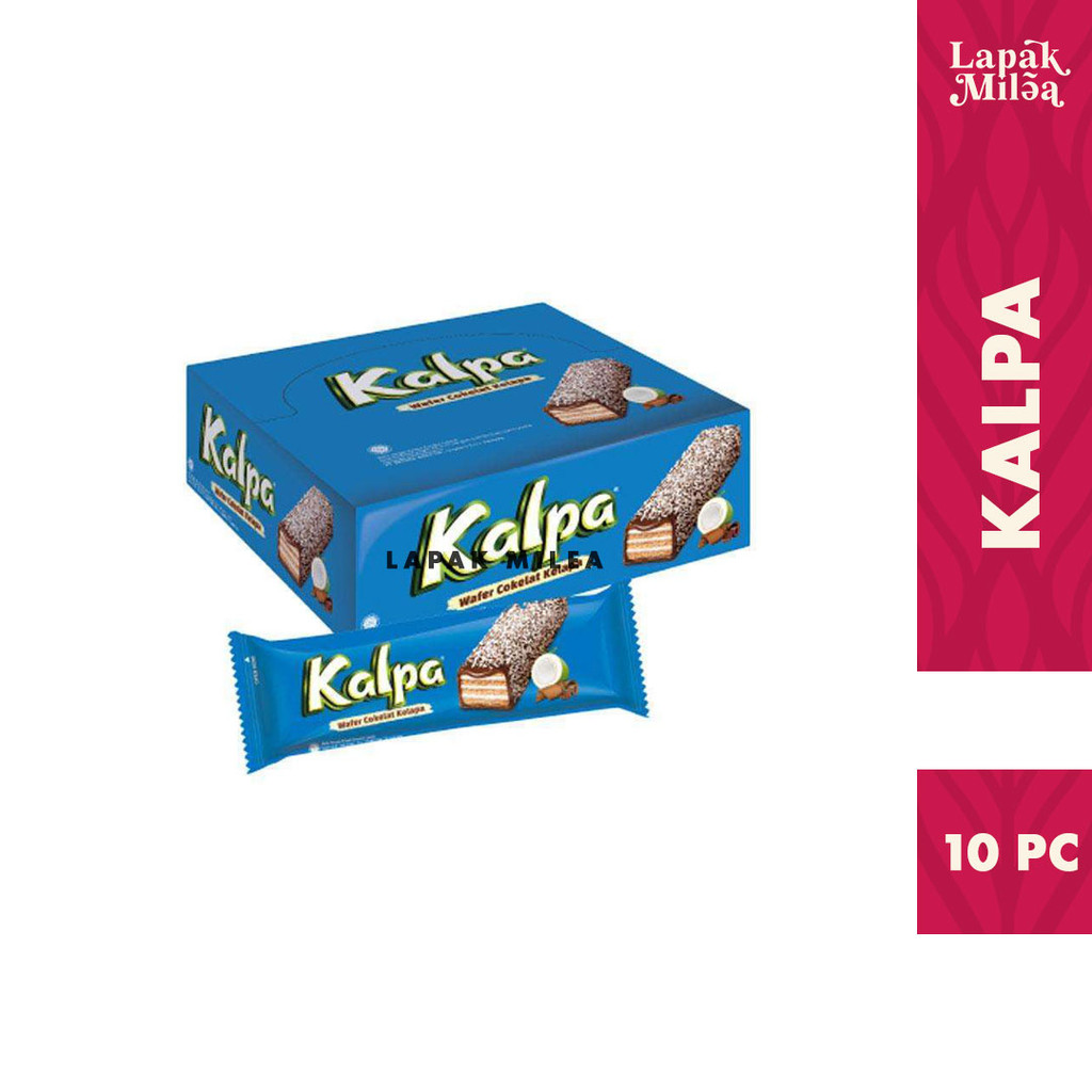 

Kalpa Wafer Biscuit Bersalut Coklat Taburan Kelapa 1 box isi 10 pc