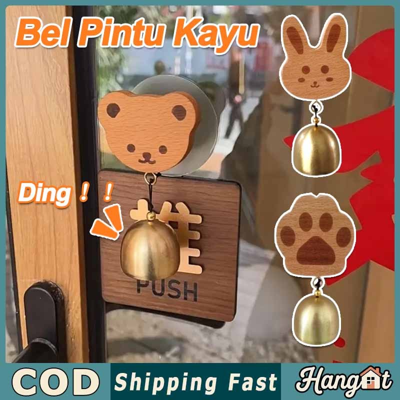 [COD] Bear/Kelinci/Telapak Kucing Bel pintu/Lonceng angin di rumah Lucu Bel Dekorasi Pintu Buka Bel 
