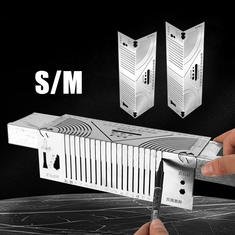 

Cetakan Sudut 90 Derajat Presisi 2025 - Penggaris Baja Anti Karat, Gambar Lengkung Tabung Persegi, Lipat Busur untuk Pintu Aluminium & RC Corner, Viral TikTok | COD