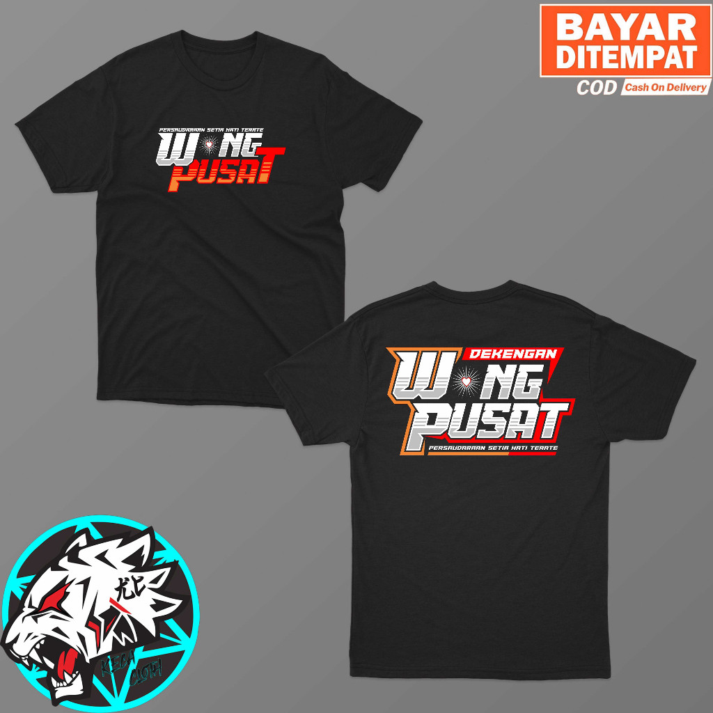 Kaos Wong Pusat PSHT Baju Dekengane Pusat Big Size Jumbo
