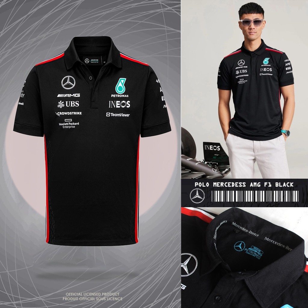 POLO RACING / POLO PREMIUM AMG F1 2023 24S / BAJU PREMIUM /POLO SHIRT F1 / POLO FORMULA 1 / POLO LEW