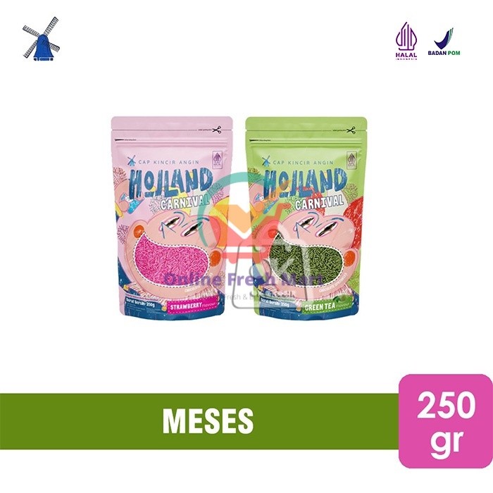 

Meses Holland Carnival Flavour / Strawberry Green Tea (250 gr) - Online Fresh Mart Denpasar