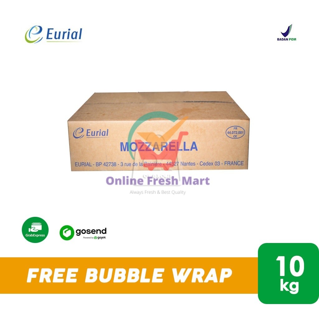 

Keju Mozzarella EURIAL Cheese (10 Kg) KHUSUS INSTANT - Online Fresh Mart Denpasar