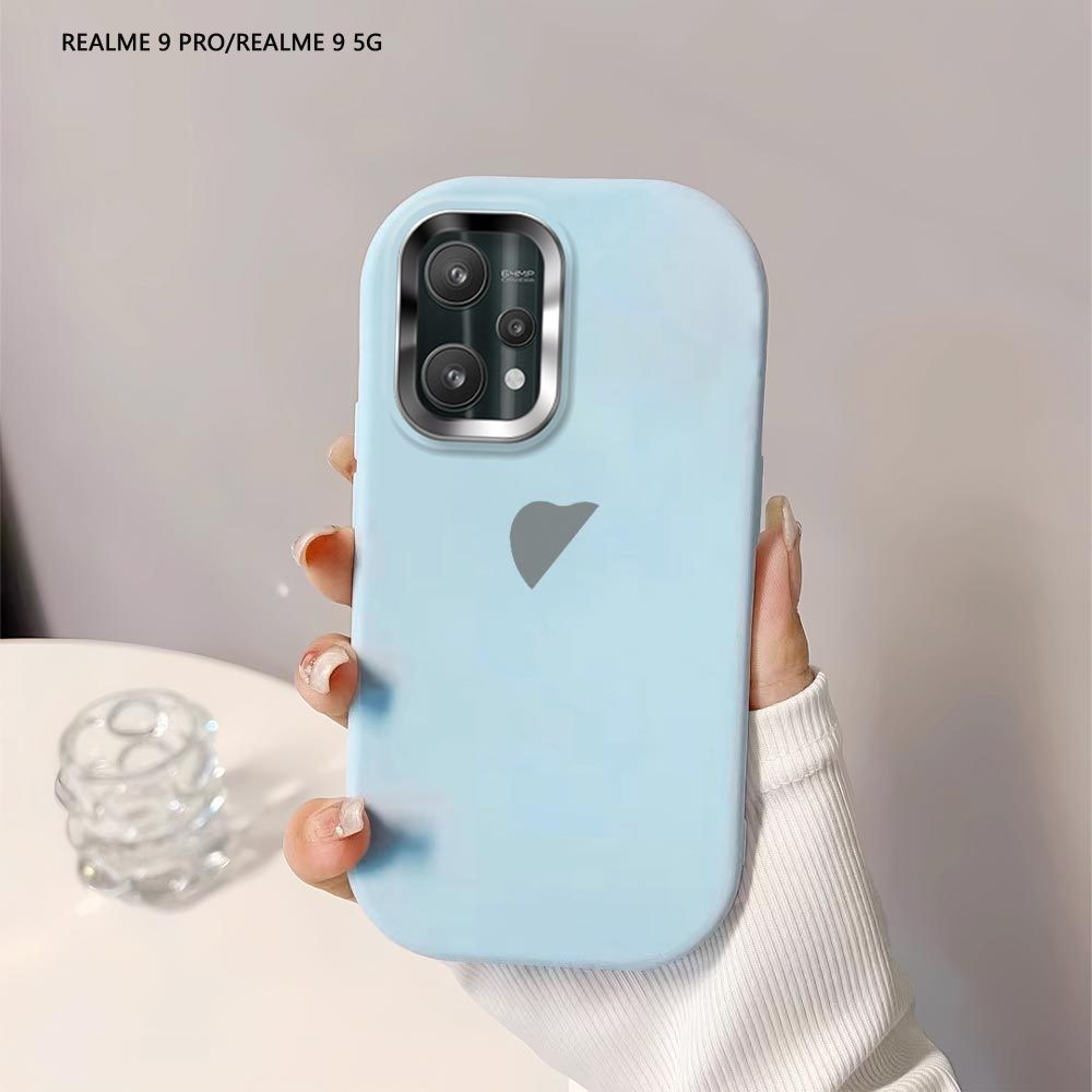 Softcase Untuk Realme 9 Pro 8 5G Realme 5 5S 5i 6i Brand Logo Back Cover Case Soft Original Liquid S