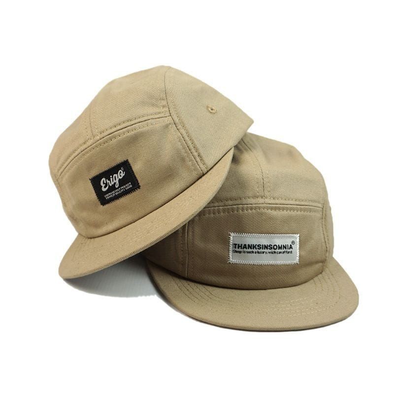 COD Topi Pria Wanita Distro Thanksinsomnia Cream Snapback Topi 5 Panel Distro Branded TERLARIS KUALI