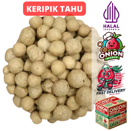 UWD KERIPIK TAHU 1Kg Tahu Bulat Mini Kering Tahu Bulat Kering Mini 1Kg Snack Tahu Bulat Mini