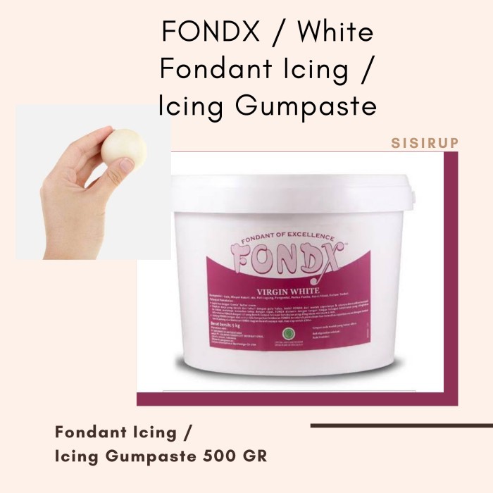 

✨TERLARIS -Fondant Icing 500 GR / Fondx / Icing Gum Paste