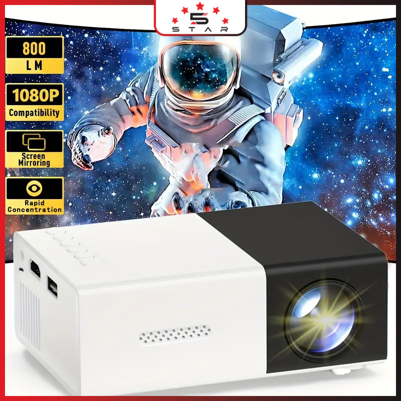 [COD+BEBAS BIAYA KIRIM] Mini Proyektor LED YG300 LED Portable Projector Hp Mini Home Theater Outdoor