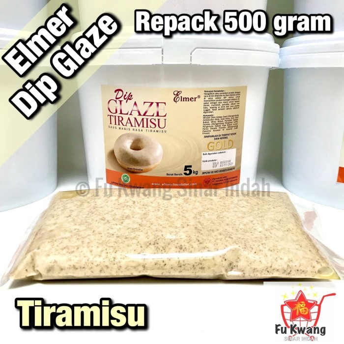 

✨TERLARIS -Elmer Dip Glaze Tiramisu repack 500 gram