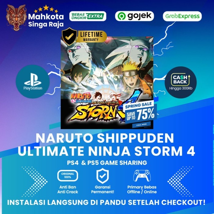 Naruto Shippuden : Ultimate Ninja Storm 4 - PS4 PS5 Digital Game Sharing