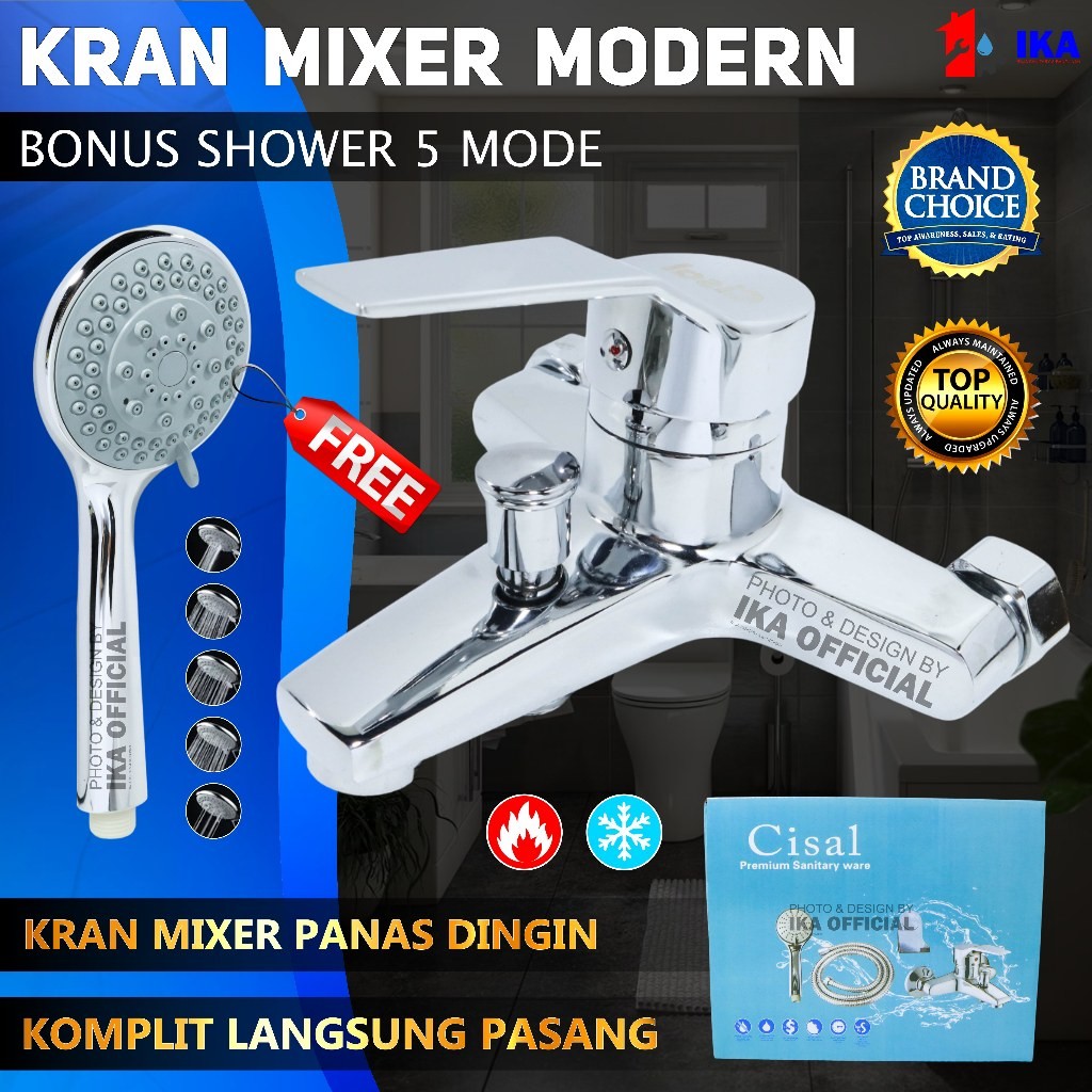 Kran mixer panas dingin kran shower bathup / Keran KAMAR MANDI TOILET AIR PANAS DINGIN - KERAN BATHT