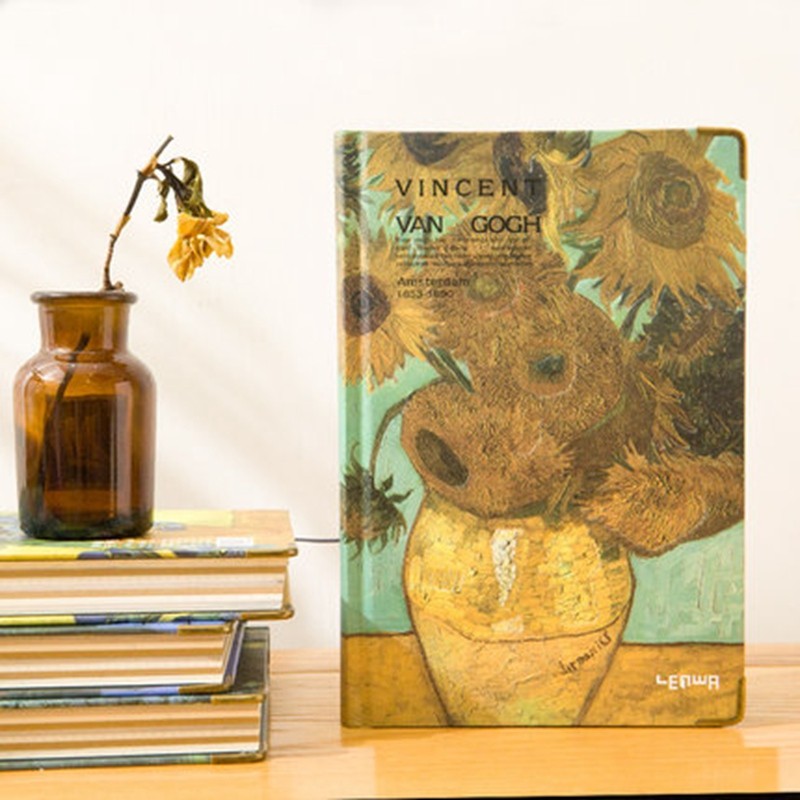 

Hardcover Colorful Pages Van Gogh Style Art Painting Notebook Diary Journal Sketch Book 19cmx13cm