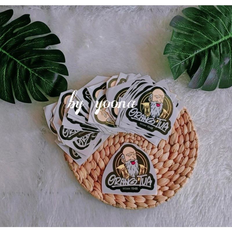 

stiker orangtua murah printcut bahan stripping sudah laminasi (REALPICT)