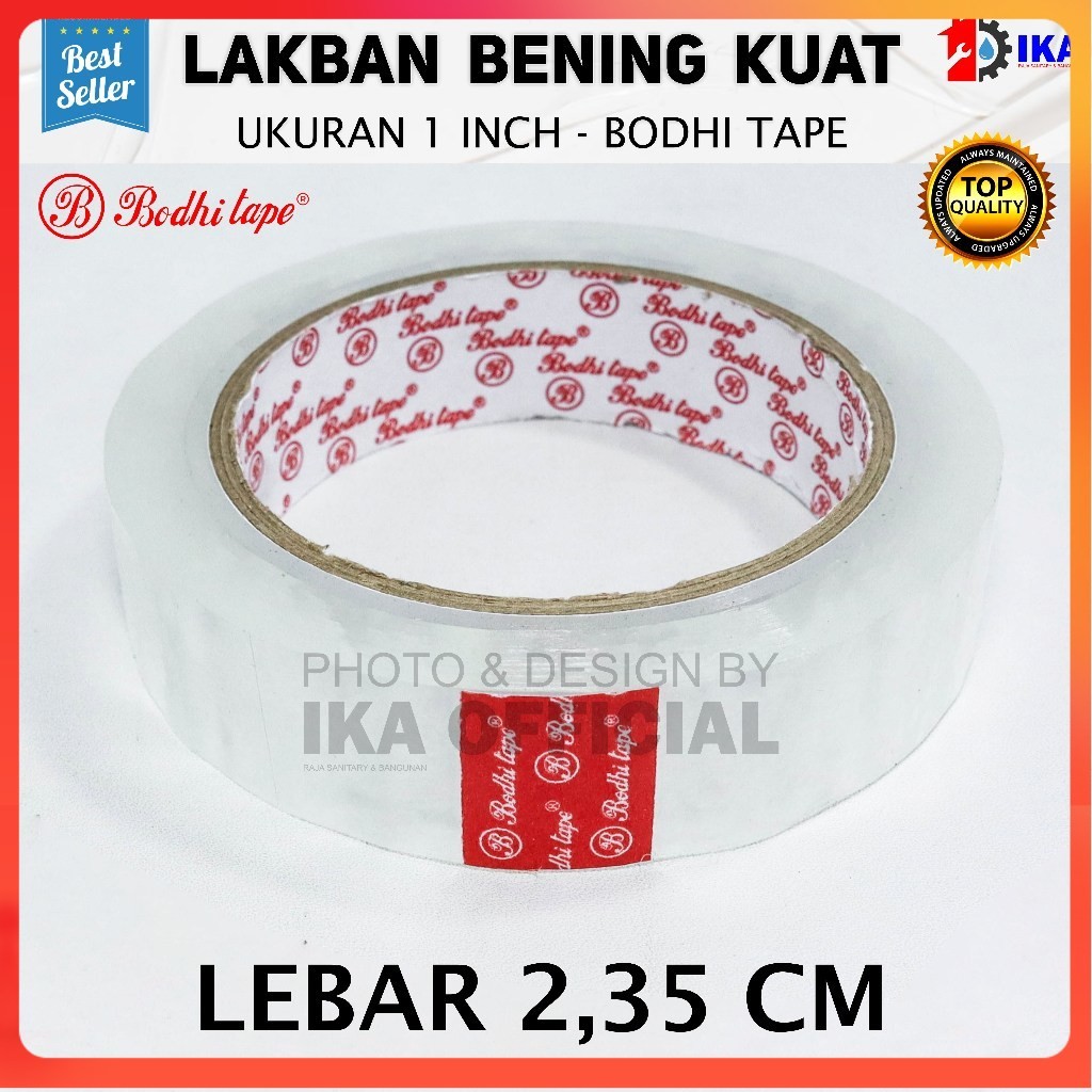 

isolasi / selotip bening 24mm x 100 yard t7 Selotip Bening 1 inch 100 Yard Stationery Tape Transparant ISOLASI BENING 1" INCH 24MM X 100Y BODHI TAPE LAKBAN BENING ISOLASI BENING Isolasi Bening 1 inch 100 Yard Solatip Solasi SelotipIsolasi 1 inch x 100