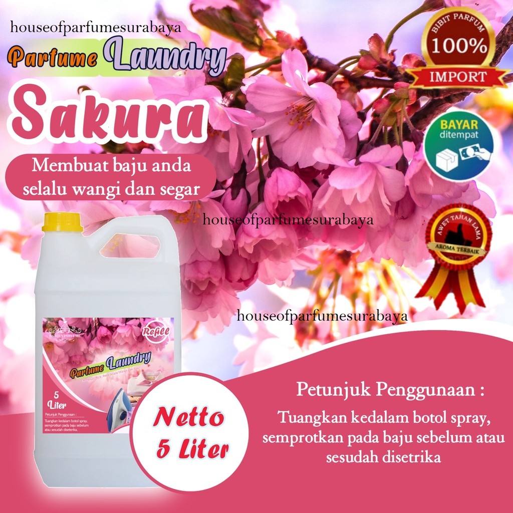 mh63jf Parfum Loundry Tahan Lama Aroma Sakura - Parfum Laundry Aroma Sakura - Parfum Laundry Tahan L