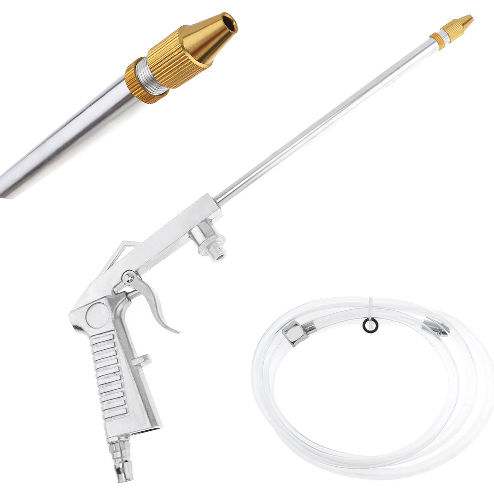 

Spray Gun 16 Inch Pneumatic Cleaning Gun Blowing Dust Tool with Flexible Pipe and Long Nozzle for Washing Car Engine Oil Way