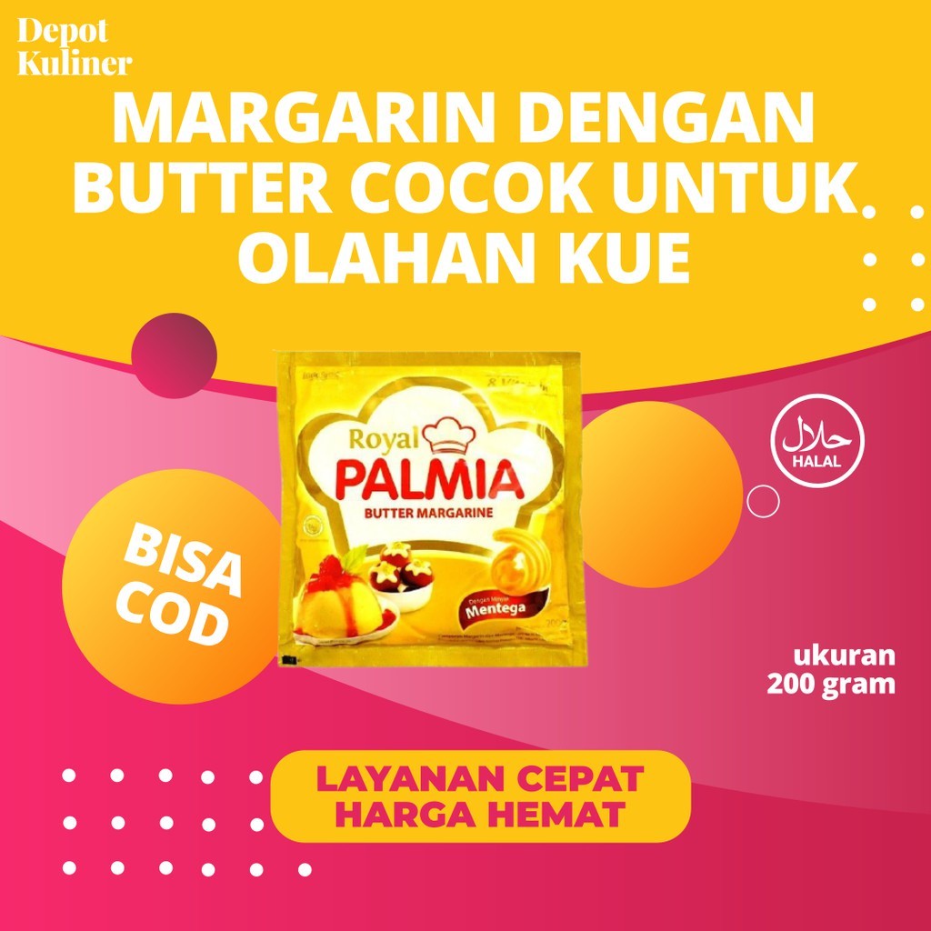 

Depot Kuliner MARGARINE PALMIA 200GR ROYAL PALMIA