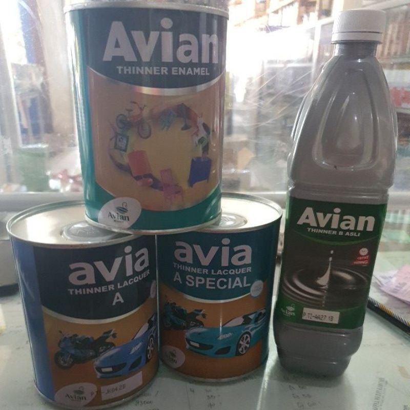 THINER AVIAN TINER TINNER A SPESIAL B ASLI & ENAMEL MOBIL MOTOR SEPEDA FURNITURE 1LTR PENGENCER CAT