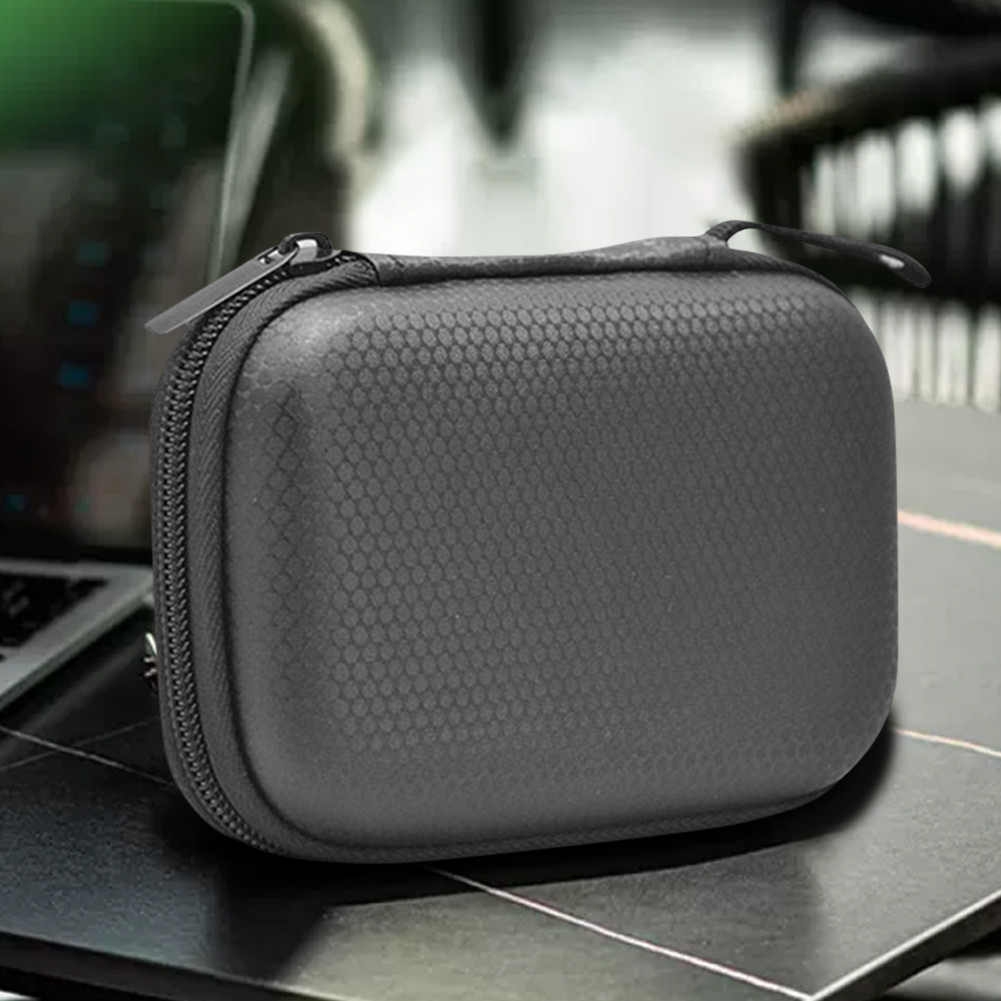 

EVA External Hard Drive Bag Anti-Scratch Earphone Storage Bags Waterproof Charger U Disk Zipper Pouch Tech Gadgets Portable Case