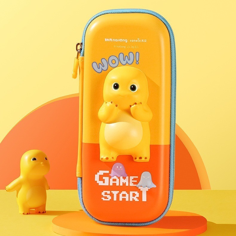 

Kotak Pensil 3D Squishy Nailong Dino Kuning Pencil Case 3D Waterproof Stationery Box Pencil Box Stationery Case