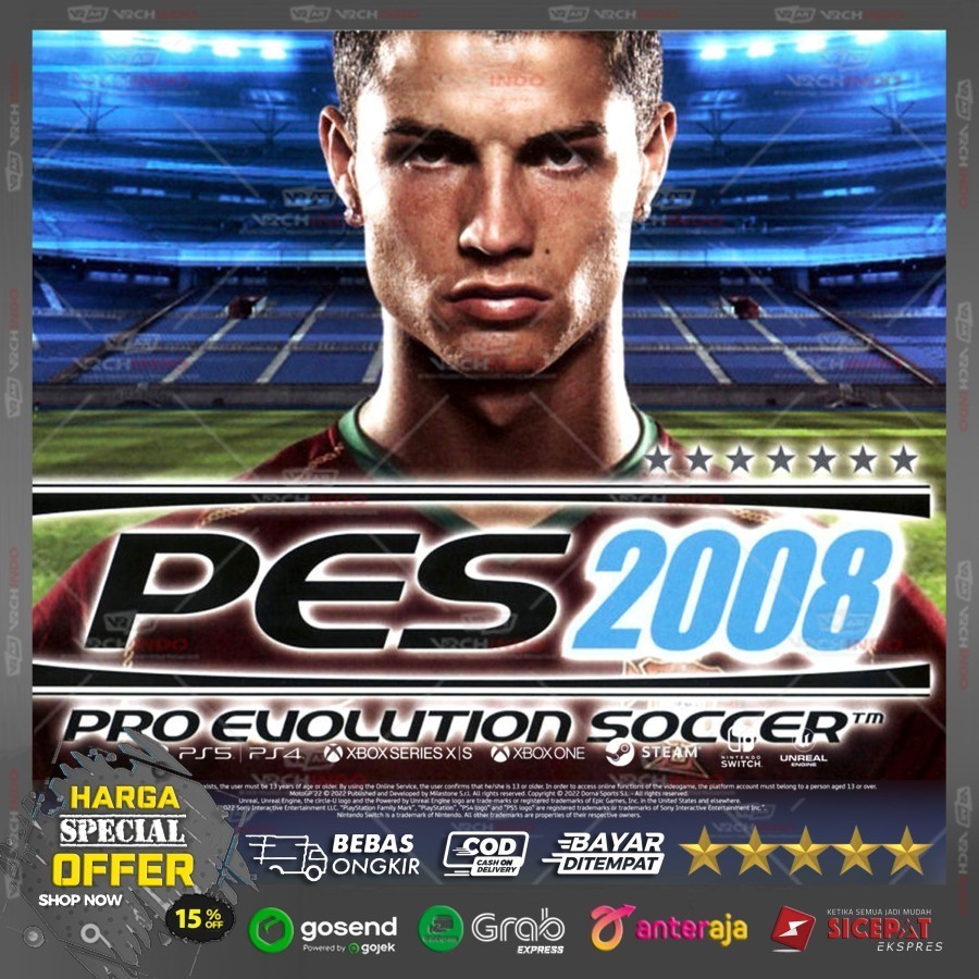 Game PES 2008 / Pro Evolution Soccer 2008 | Games for Dekstop PC Komputer / Laptop 