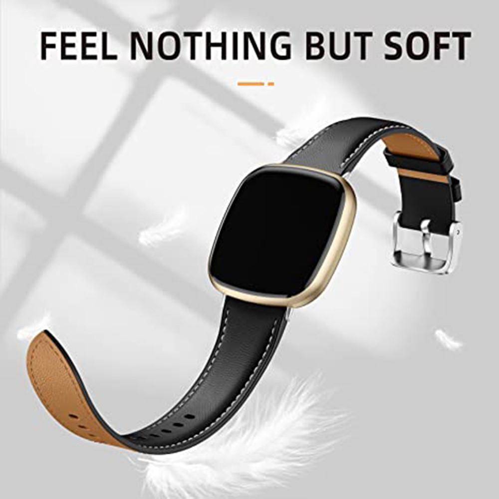 Leather Band For fitbit versa 4 band fitbit versa 3  Lite Men Watch Bracelet Strap For Fitbit versa 