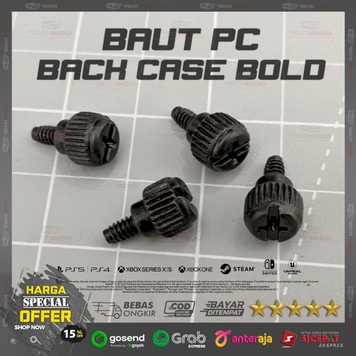 Baut Screw Sekrup Bold Casing Belakang PC Komputer Desktop 