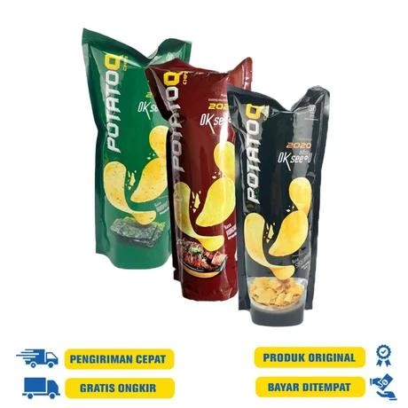 

Bencuan Snack - POTATO-Q 5 PCS RUMPUT LAUT KOREAN BBQ SOSIS JUMBO MEKSIKO 50g