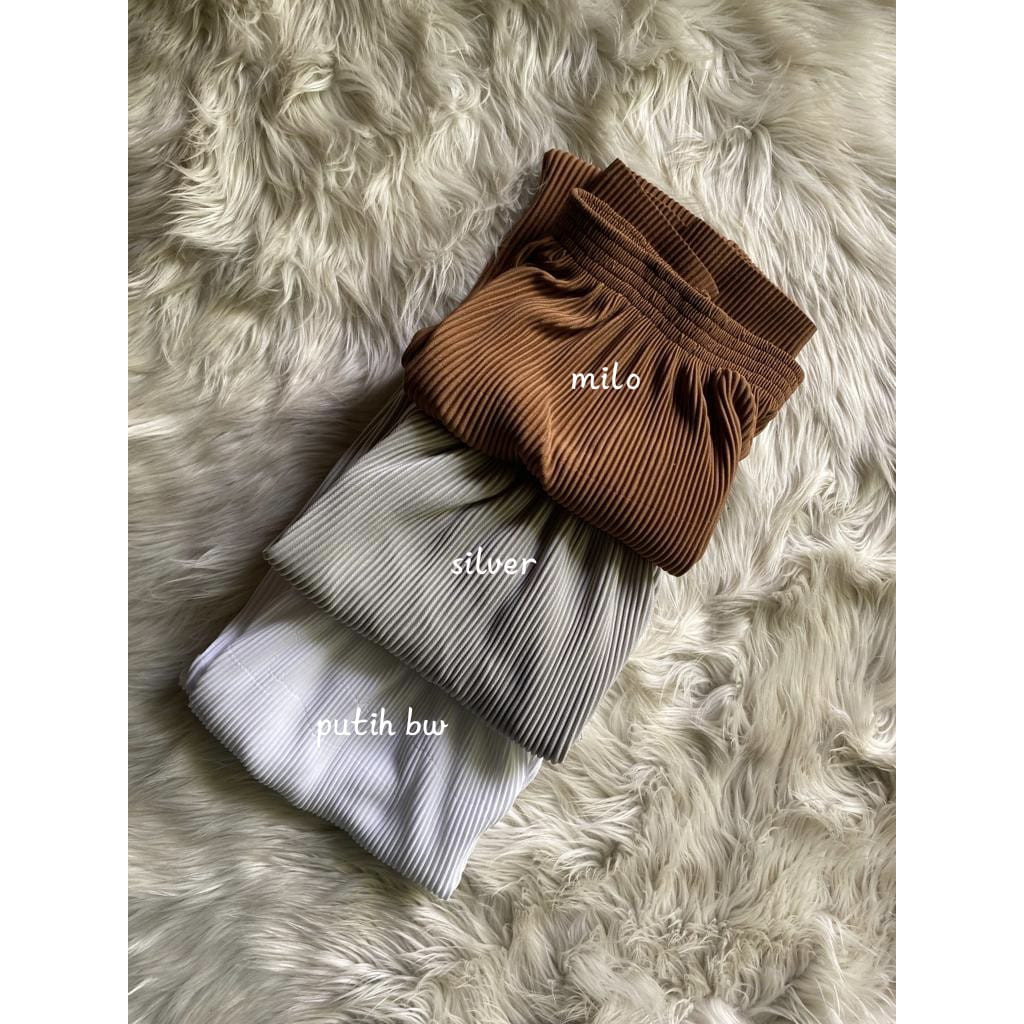 Rok Span Panjang Plisket Wavy / Rok Plisket Wavy / Rok Span / Rok Wavy / Pleated Skirt / 019 Keren M