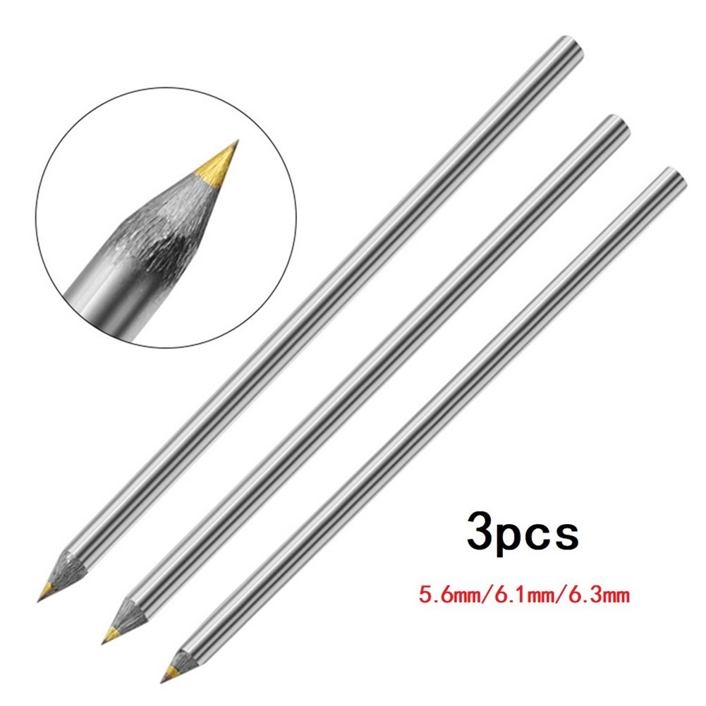 

Carbide Scriber Pencil Alloy Scribe Pen Metal Wood Glass Tile Carving Cutting Marker Pencil Woodworking Single Head Marking Tool