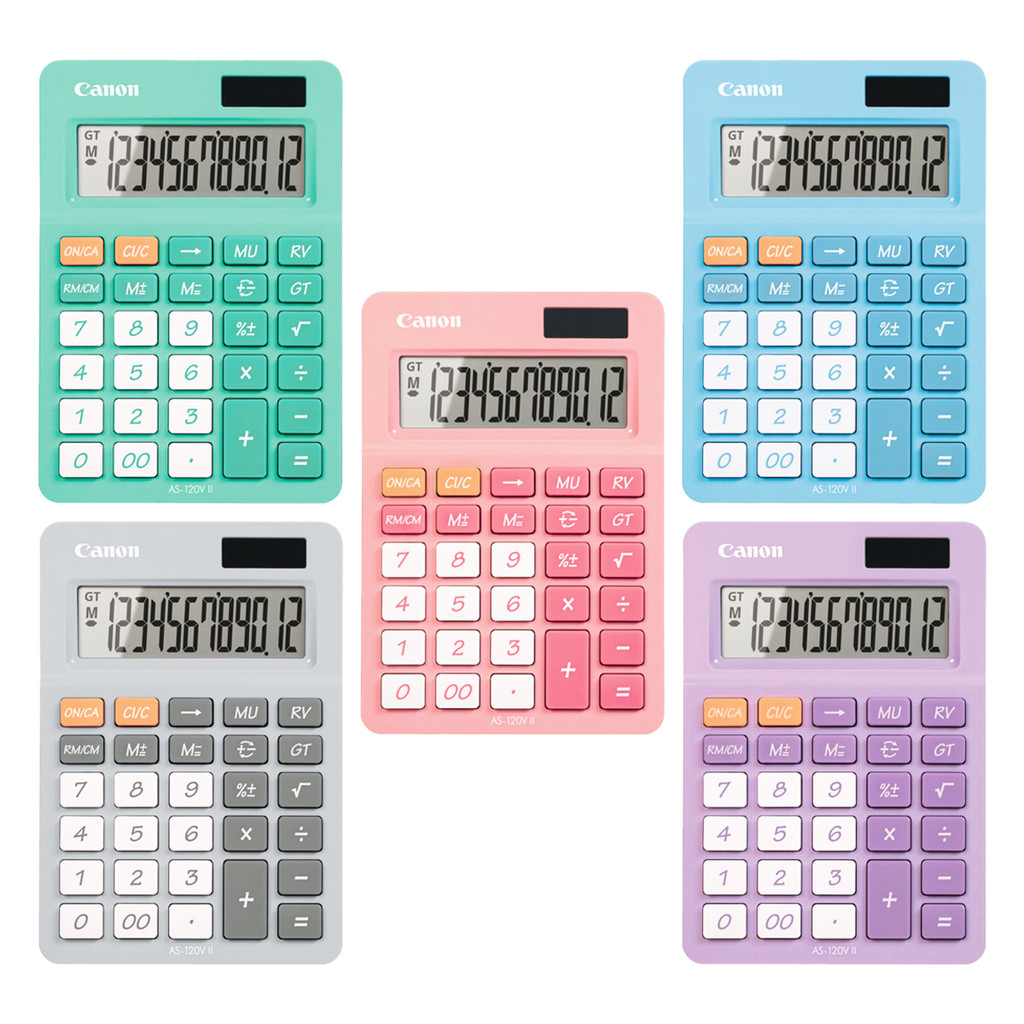 

CALCULATOR AS 120V II Canon Kalkulator dekstop 12 Digit AS-120V II Canon