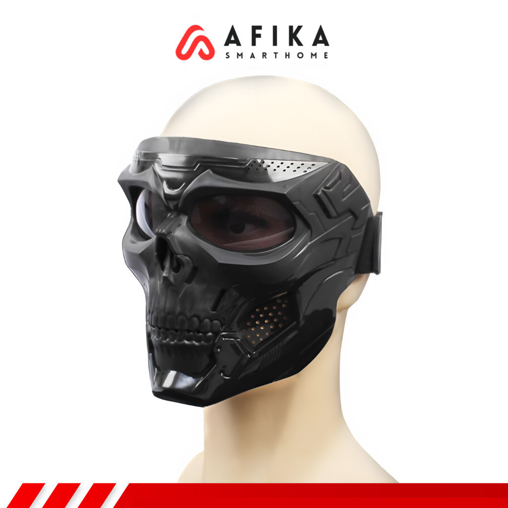Masker Motor Topeng Airsoft Gun Full Face Tactical Mask