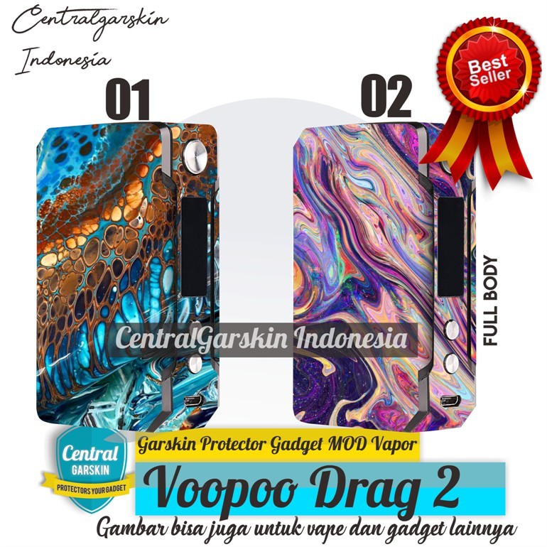 PROMO Garskin Premium voopoo drag mod Free Custom - abstrak 01