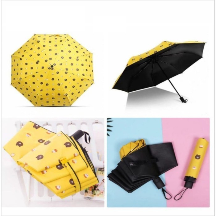 ACEH.DYA 115982 Payung Bear Payung Lipat UV Motif Beruang Payung Serbaguna