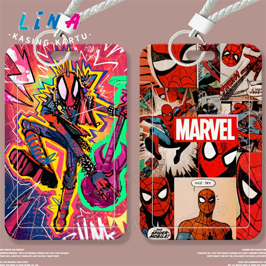 

Spider-Man di seluruh alam semesta set kartu geser siswa kartu makan kartu bus kartu ID penutup pelindung kartu kampus kontrol akses
