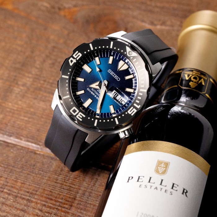 STRAPXPRO Rubber Strap Curved End MX1A khusus Seiko New Monster gen 4 - Hijau