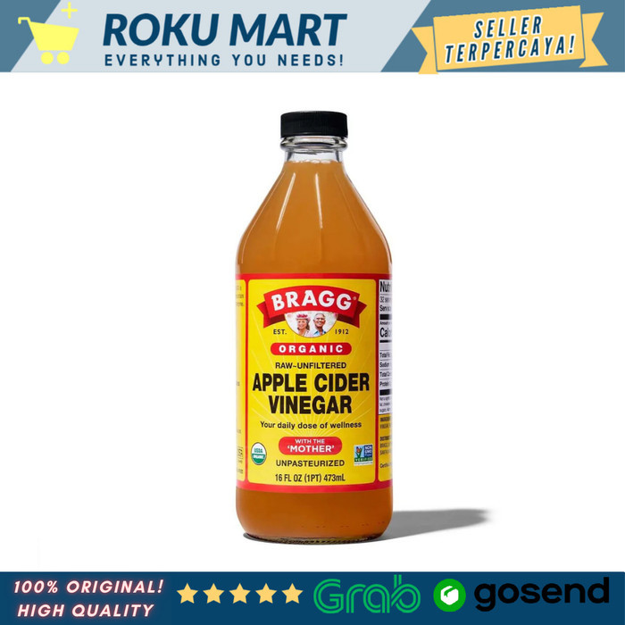 

BRAGG Apple Cider Vinegar 473 ml ORGANIC / Bragg Cuka Apel Organik 473ml - 946ml