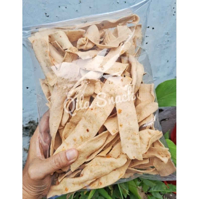 

Kerupuk Slondok Mentah Pedas Manis Putih 500 Gram