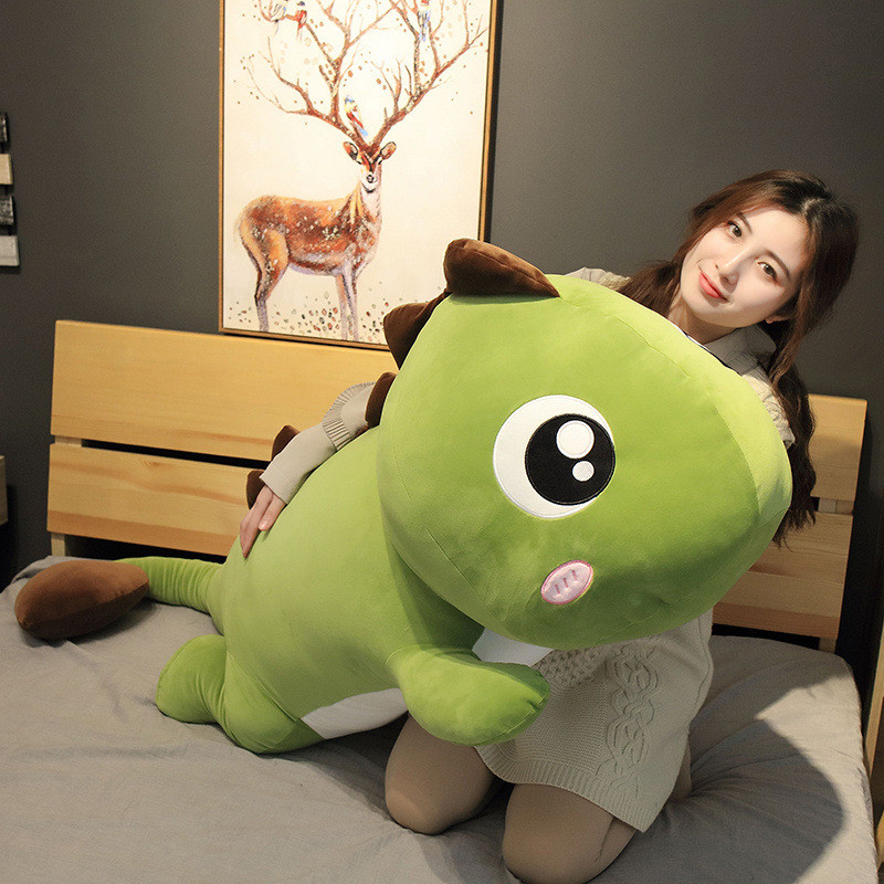 

60cm Giant Dinosaur Stuffed Plush Toys Doll Pillow Sleeping Kawaii Big Decoration Animal Doll soft Pillow For Kids Birthday Gift