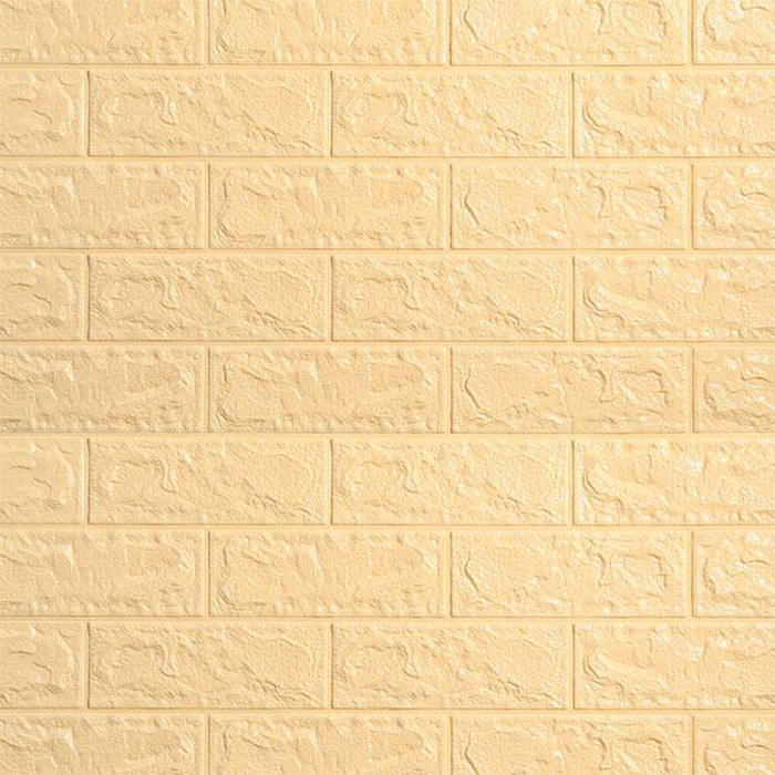 JUAL WALLPAPER 3D ZT0107 BRICK FOAM CREAM WALLPAPER DINDING BATU BATA BEST SELLER