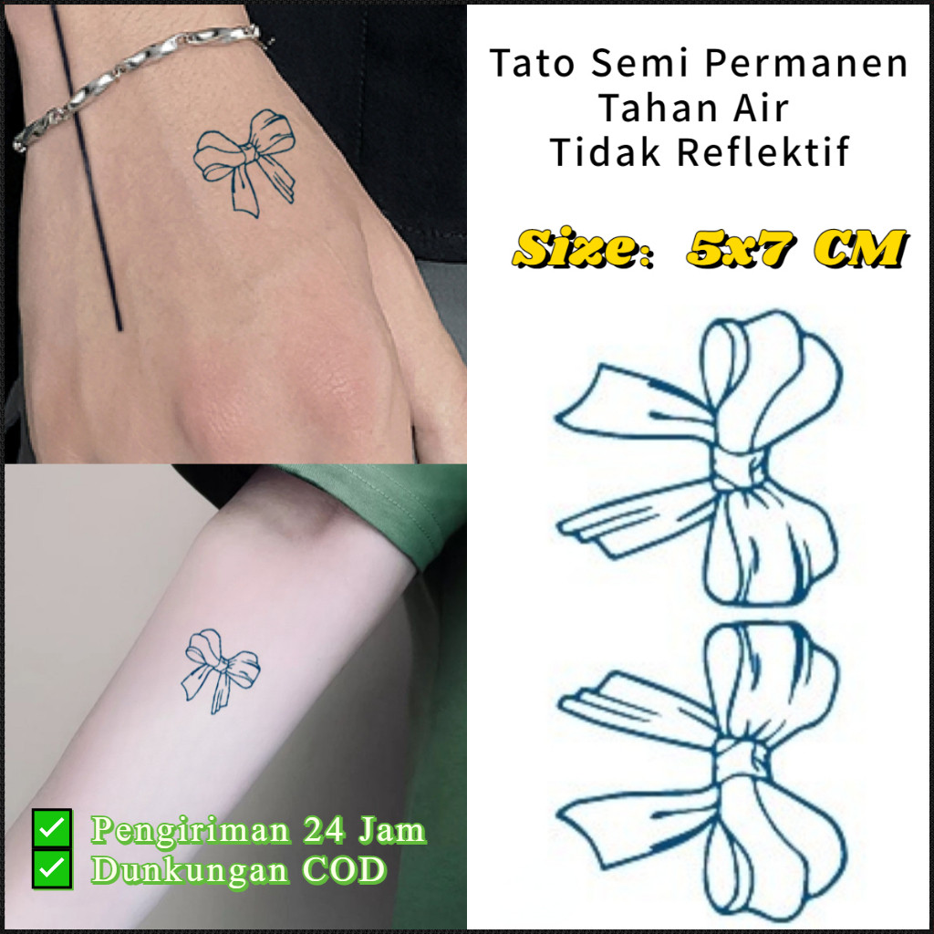 

[K.Anissa] Pengiriman 24 Jam ✅ Stiker Tato Semi Permanen 5x7cm | Waterproof | Tato Tahan Lama Berbagai Pilihan Pola