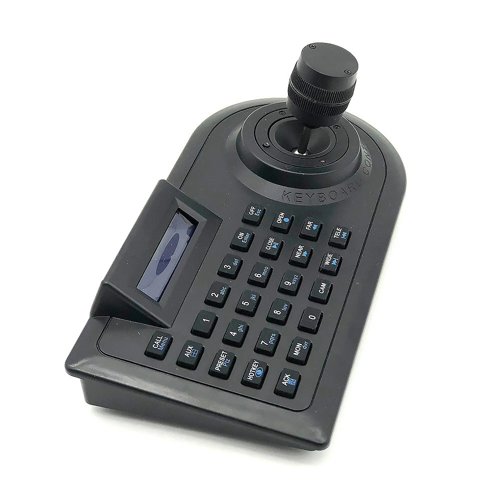 CCTV Joystick Keyboard Controller 3KD LCD Display for PTZ Analog AHD Camera System Control Support C